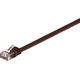 Goobay® RJ45 Netzwerkkabel, flachj, dunkelbraun