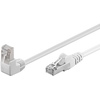 Netzwerkkabel 90° Winkelstecker , weiss, CAT5e, F/UTP, 5m