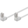 CAT5e Netzwerkkabel, F/UTP, 2x RJ45 gewinkelt oben, CCA, weiß, 5m