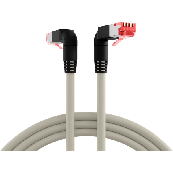 Patchkabel CAT6, 2x TM21 Winkelstecker unten, S/FTP (PiMf), 1m