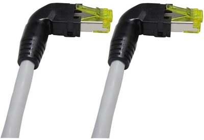 rmLine® LAN Kabel CAT6a, rechts RJ45 auf rechts RJ45, grau 50cm rmLine 71747