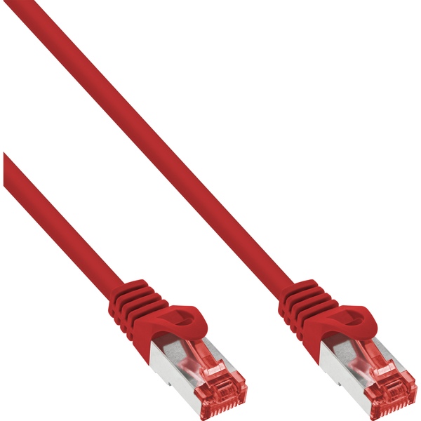 InLine® Patchkabel, S/FTP (PiMf), Cat.6, 250MHz, PVC, CCA, rot, 5m InLine 76105R
