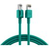 Netzwerkkabel mit LED, Grün, CAT6a, 3m