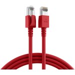 Netzwerkkabel mit LED, Rot, CAT6a, 3m, EFB DCK1001RT.3