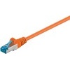 Netzwerkkabel CAT6a, orange, raucharm, LZSH (halogenfrei), PoE+, Kupfer, 1m