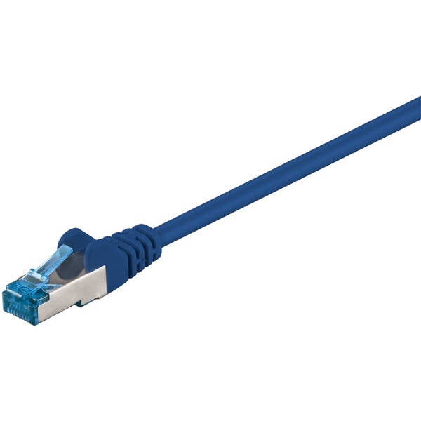 Netzwerkkabel CAT6a, blau, raucharm, LZSH (halogenfrei), PoE+, Kupfer, 30m Goobay 94911