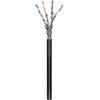 Outdoor Patchkabel, CAT6, S/FTP (PiMF), CCA, Schwarz, Meterware