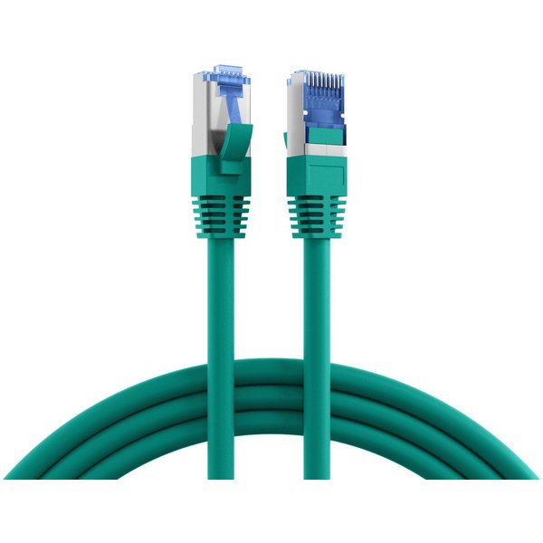 Super flexibles Netzwerkkabel, CAT6a, grün, LSZH, TPE, AWG26, 0,25m EFB K5525FGN.0,25
