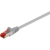 goobay® Netzwerkabel, CAT6, CCA Innenleiter, PiMF, grau, 0,5m (50cm)