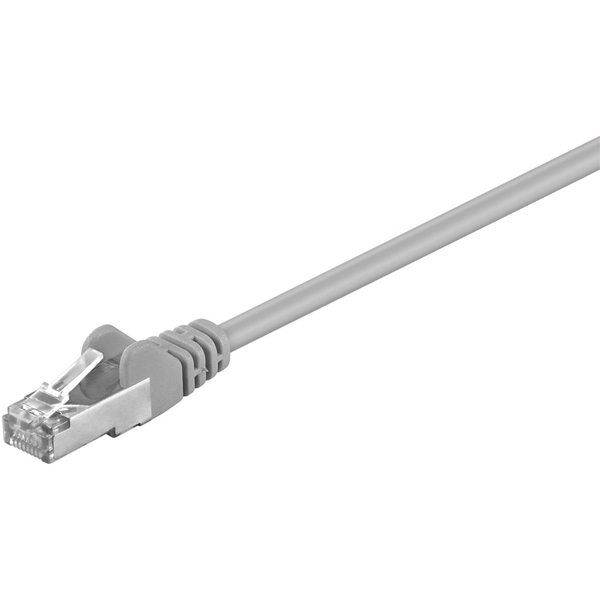 Netzwerkkabel Cat.5e, F/UTP, Grau, CCA, 25m Goobay 95613