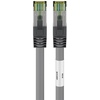 CAT 8.1 Patchkabel, S/FTP (PiMF), LSZH halogenfrei, 99,9% OFC-Kupfer, Grau, 7,5m