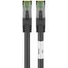 CAT 8.1 Patchkabel, S/FTP (PiMF), LSZH halogenfrei, 99,9% OFC-Kupfer, schwarz, 7,5m