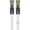 CAT 8.1 Patchkabel, S/FTP (PiMF), LSZH halogenfrei, 99,9% OFC-Kupfer, weiß, 7,5m