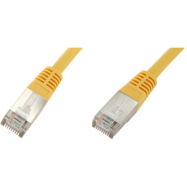 Netzwerkkabel CAT5e SF/UTP, ohne Rastnasenschutz, gelb 3m