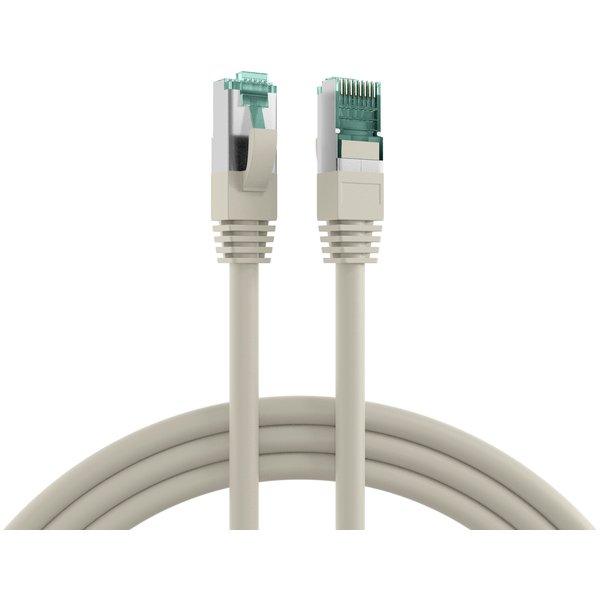 Netzwerkkabel CAT.6a, grau, Kupfer (CU) S/FTP, Cat.6A, LSZH, PoE 10m EFB Elektronik MK6001.10G