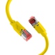 RJ45 Netzwerkkabel Dätwyler 7702 flex, Hirose TM21, CAT6a, gelb, Bild 1