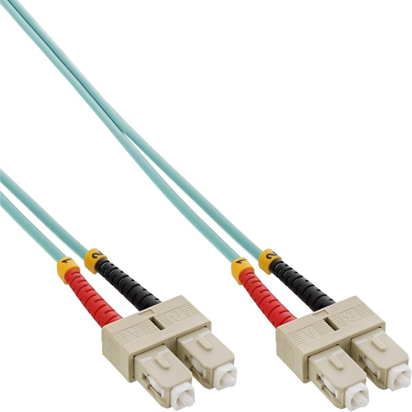 LWL Netzwerkkabel SC/SC, 50/125μm, OM3, 25m InLine 83525O