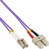 LWL Duplex Kabel, LC auf SC, 50/125μm, OM4, 2m