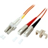 LWL Patchkabel LC/SC Duplex  Multimode 62,5/125μm, OM1, 50cm