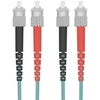 LWL Patchkabel ST/ST Duplex 50/125μm OM3 aqua 5m Helos 126403