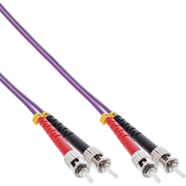 LWL Duplex Kabel, ST/ST, 50/125μm, OM4, 25m InLine 81525P