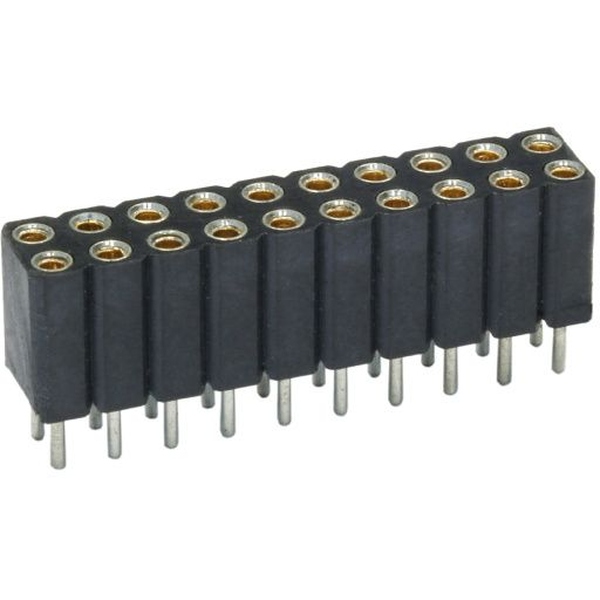 Präzisions-Kontaktbuchse 40 polig (2 x 20), zweireihig Höhe 7mm Raster 2,54mm