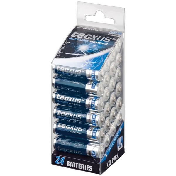 AA Mignon Batterie, Alkali, 24er Blister Tecxus 23818