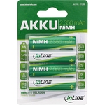 NiMH-Akku, Mignon (AA), 2350mAh, vorgeladen, im 4er Blister InLine® 01288