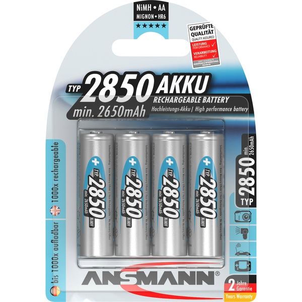 Mignon AA Akku, NiMH, 26850mAh Ansmann 5035212