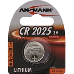 Knopfzelle CR2025, Lithium, 3 V, 1er Blister