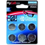 HyCell Knopfzelle CR2025, Lithium, 3 V, 6er Blister