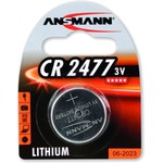 Ansmann Knopfzelle CR2477, Lithium, 3 Volt, 1er Blister