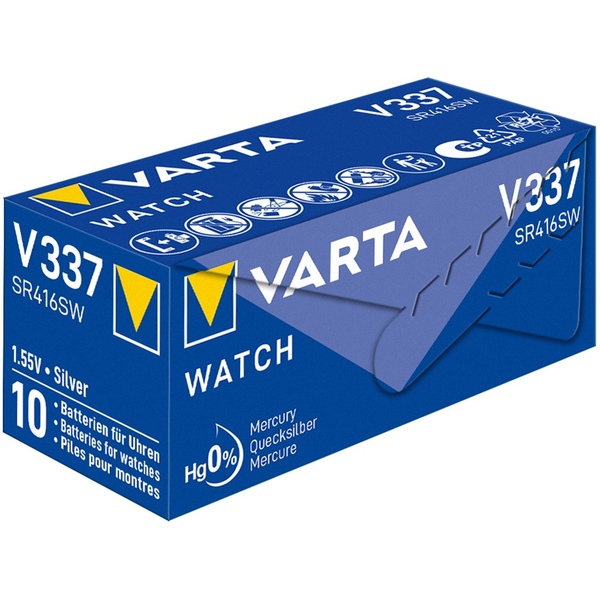 Knopfzelle SR416 (V337) Silberoxid-Zink Batterie, 1,5 V