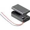 geschlossener Batteriehalter für Block Batterien + Schalter