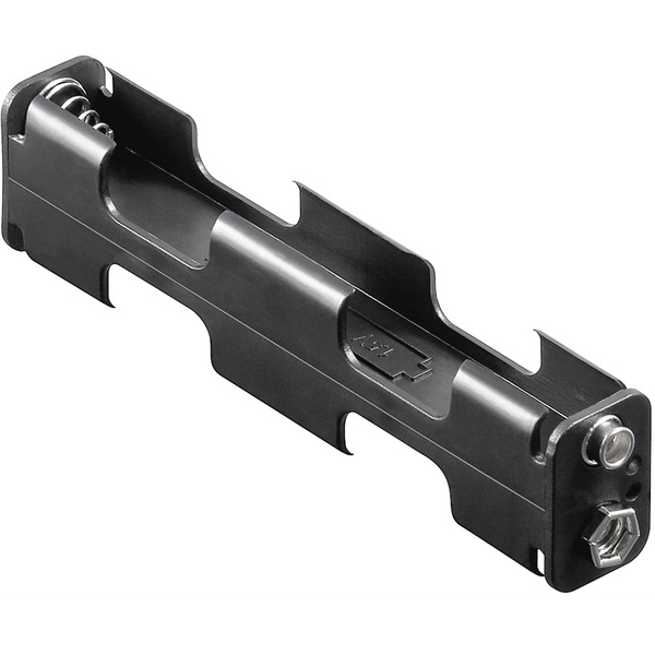 4x AA (Mignon) Batteriehalter Druckknopf, 10 Stück Goobay 11464