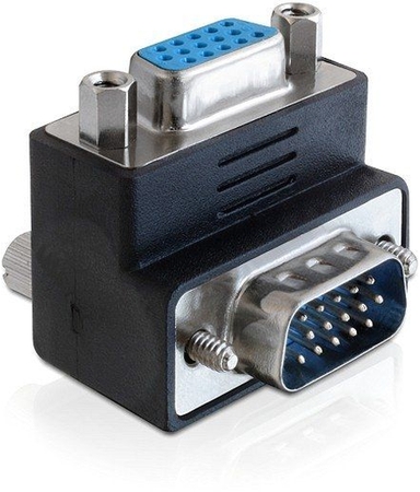 VGA Monitor Winkeladapter -unten- Stecker auf Buchse Delock 65247