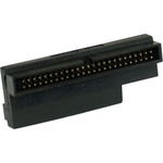 SCSI Adapter 68 PIN mini Sub-D Stecker an 50 PIN Pfostenleiste, 16 Bit Terminator, gewinkelt