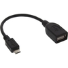 InLine® Micro-USB OTG Adapterkabel, Micro-B Stecker an USB A Buchse, 0,15m InLine 31606