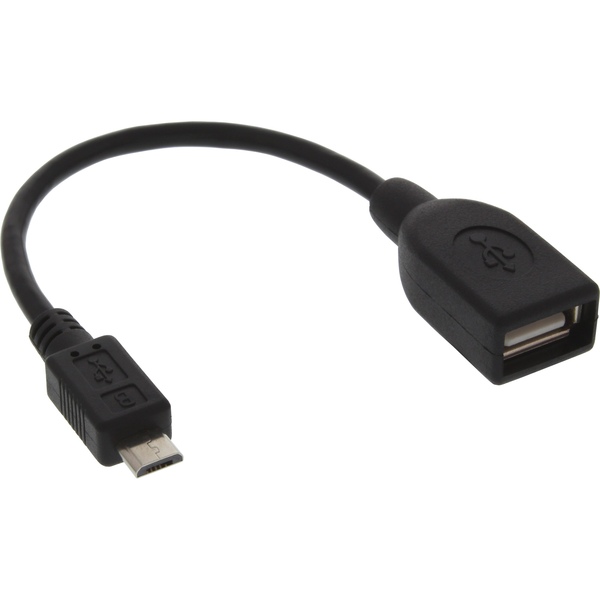 InLine® Micro-USB OTG Adapterkabel, Micro-B Stecker an USB A Buchse, 0,15m InLine 31606