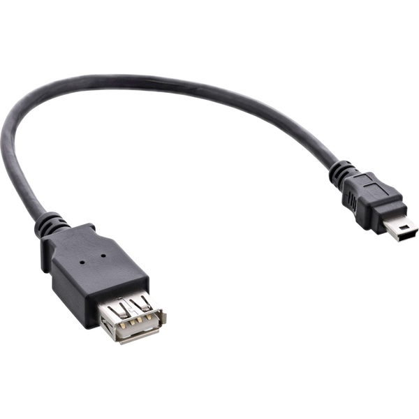 InLine® USB 2.0 Adapterkabel, Buchse A auf Mini-5-pol. Stecker, 0,2m InLine 33500C