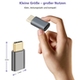 Helos® 288344 USB C Stecker auf USB 2.0 microB Buchse Premium Adapter Bild 1