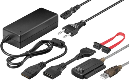 USB 2.0 Konverter für IDE und SATA Festplatten Goobay 50847