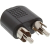 Cinch Adapter / 3,5mm Stereo Klinkenbuchse auf 2 Cinch Stecker