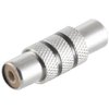 Metall Cinchverbinder Buchse auf Buchse, Schwarz, Low Cost