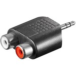 Audio-Adapter<br>Klinke 3,5 mm-Stecker (3-Pin, Stereo) > 2x Cinch-Buchse (Audio links/rechts) Goobay 11604