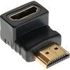 Winkeladapter, unten, HDMI A Stecker auf A Buchse, 4K2K, vergoldete Kontakte