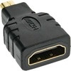 HDMI® Mini Adapter, HDMI® A Buchse auf HDMI Micro D Stecker, vergoldete Kontakte, 4K2K InLine 17690D