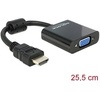 Delock Adapter HDMI-A Stecker > VGA Buchse schwarz