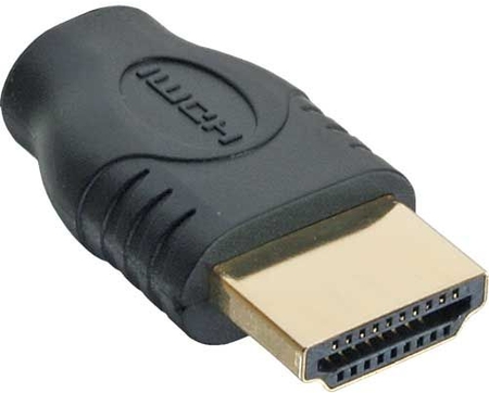 HDMI® Mini Adapter, HDMI® A Stecker auf D Buchse, vergoldete Kontakte InLine 17690A
