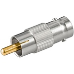 BNC-Kupplung > Cinchstecker mit Goldkontakten Goobay 11355